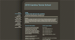 Desktop Screenshot of carolinatennisschool.com