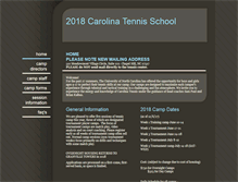 Tablet Screenshot of carolinatennisschool.com